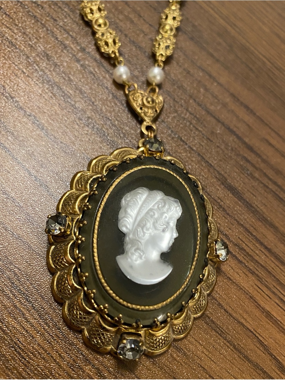 Vintage West Germany Cameo Necklace